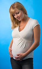 Image showing portrait of a pregnant woman