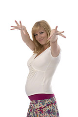 Image showing portrait of a pregnant woman