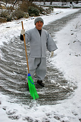 Image showing Korean monk