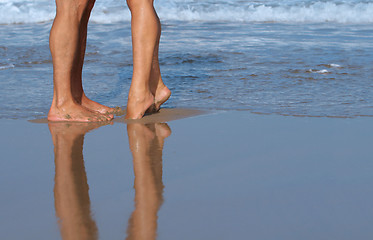 Image showing Couple on the beach