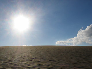 Image showing Hot sun in desert