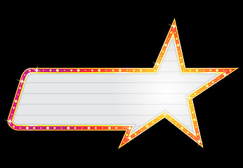 Image showing Star shape neon