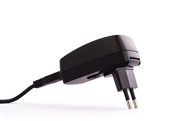 Image showing Electrical plug on white background