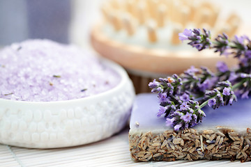 Image showing lavender glycerin soap