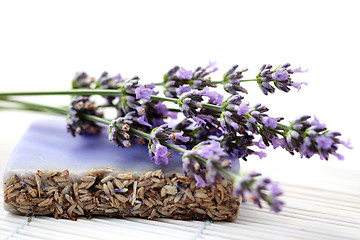 Image showing lavender glycerin soap