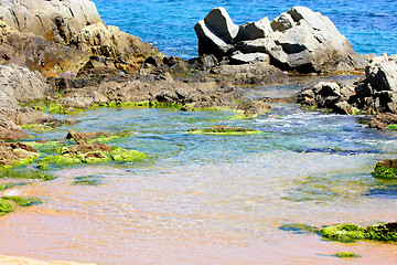 Image showing beach in Lloret de Mar (Spain)