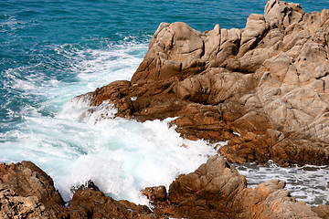 Image showing Costa Brava landscape near Lloret de Mar (Spain)