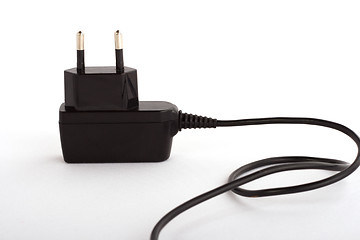 Image showing Electrical plug on white background