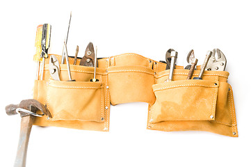 Image showing suede leather tool belt  