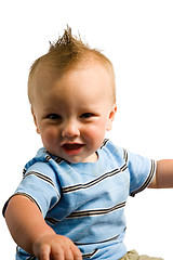 Image showing Baby Boy Portrait Isolated