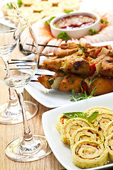 Image showing Assorted appetizers