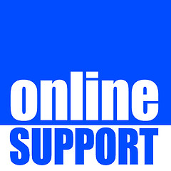 Image showing online support