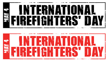 Image showing firefighters day