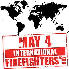 Image showing firefighters day