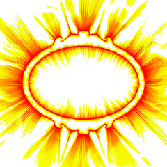 Image showing Abstract fiery frame