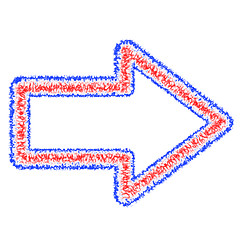 Image showing Abstract Outlined Arrow