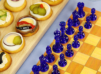 Image showing Chess And Crackers