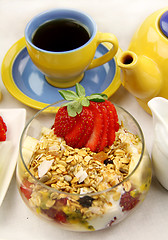 Image showing Muesli And Tea