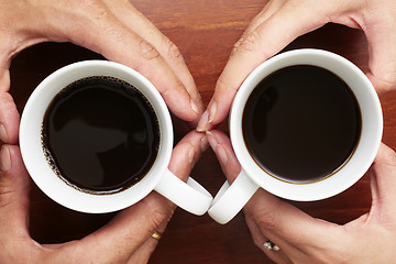 Image showing Coffee in Hands