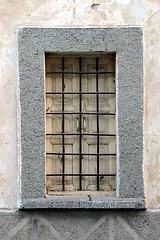 Image showing Old Unoccupied House Window in Candarli, Turkey