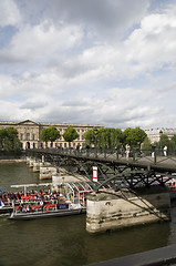 Image showing editorial pont de arts bridge paris france