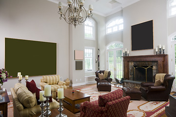 Image showing living room in luxury estate home