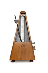 Image showing Antique Soviet-made musical metronome isolated