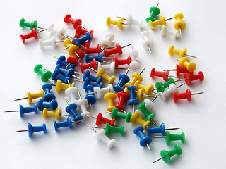 Image showing colored pins