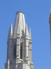 Image showing Girona church tower