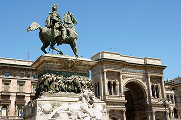 Image showing Monument and Galleria Vittorio Emanuele II