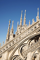 Image showing Milan Cathedral detail