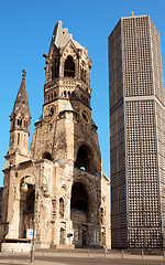 Image showing Kaiser Wilhelm Memorial Church in Berlin