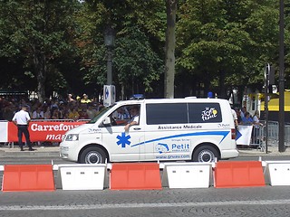 Image showing Le Tour de France Ambulance