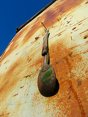 Image showing Old wooden spoon