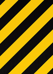 Image showing traditional warning stripe