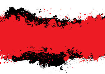 Image showing red n black ink