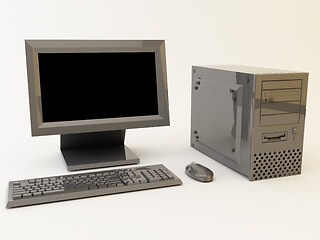 Image showing Black computer