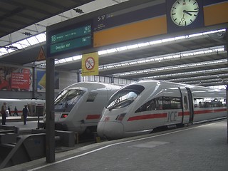 Image showing German trains