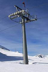 Image showing Chair lift shaft