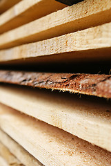 Image showing Wooden planks