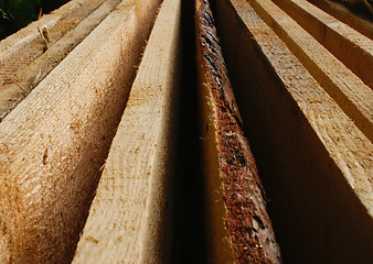 Image showing Wooden planks