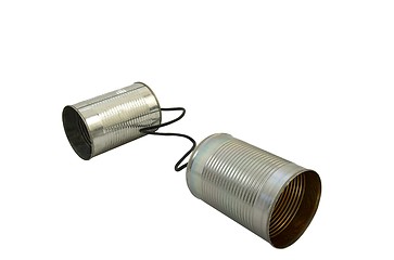 Image showing Tin Can Phones
