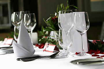 Image showing table in a restaurant