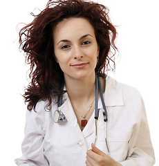 Image showing Doctor with stethoscope 
