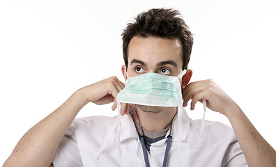 Image showing Doctor with stethoscope