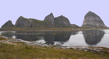 Image showing Montain in the sea