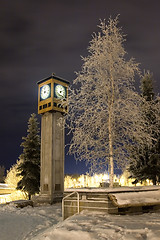 Image showing Winter clock