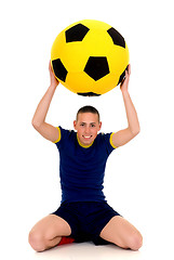 Image showing Play soccer, football