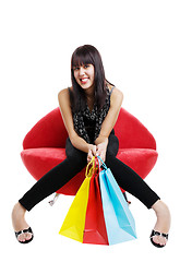 Image showing Resting shopper