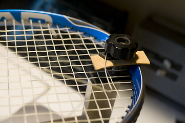 Image showing restring tennis racket